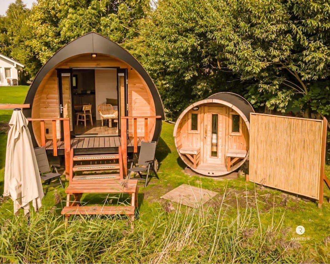 Pod Hotelkamer Aan Het Water Dokkum Exterior foto
